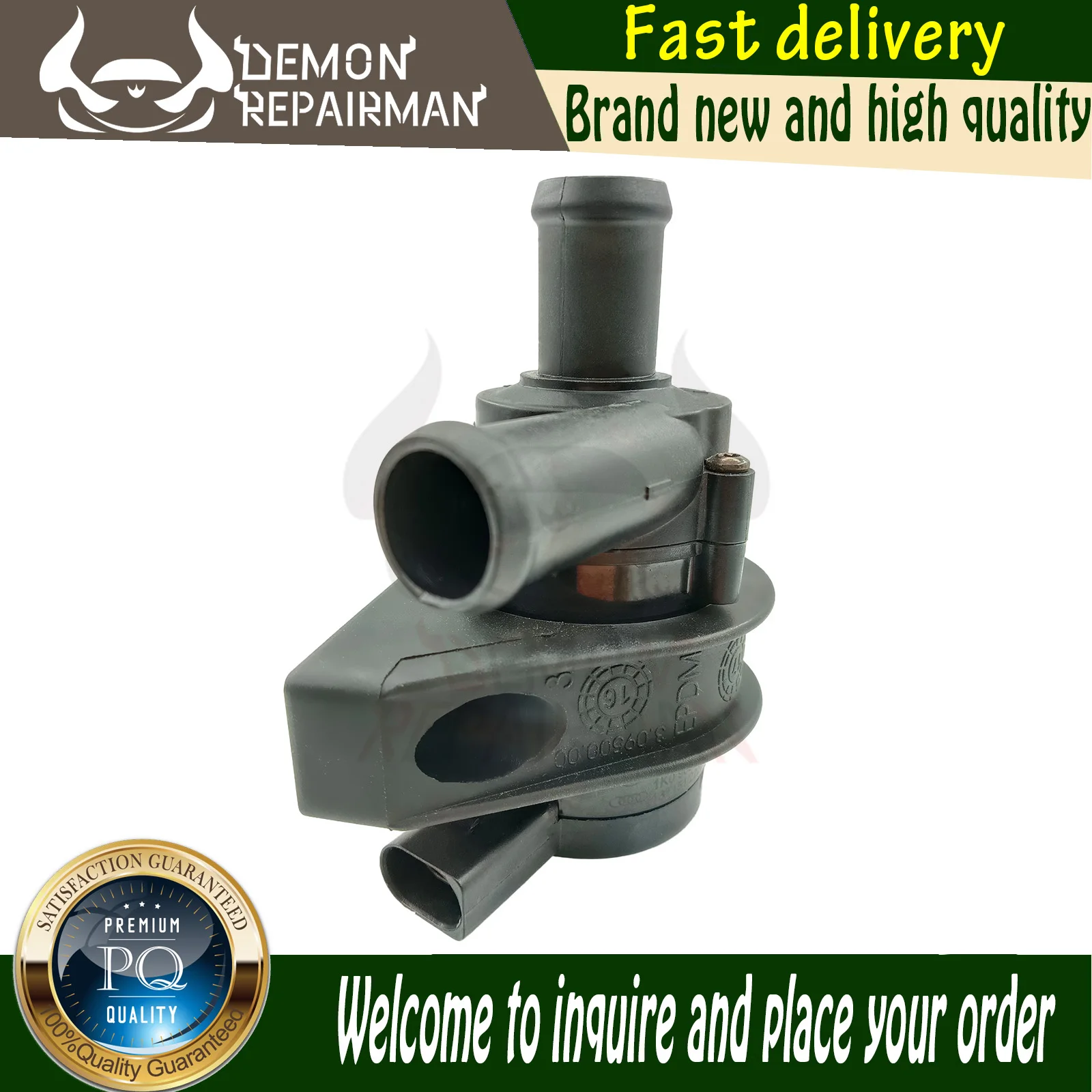 1K0965561J NEW Cooling Additional Auxiliary Water Pump Compatible with Audi A3 Q3 Volkswagen CC Tiguan Jetta Beetle 2.0L 1802460