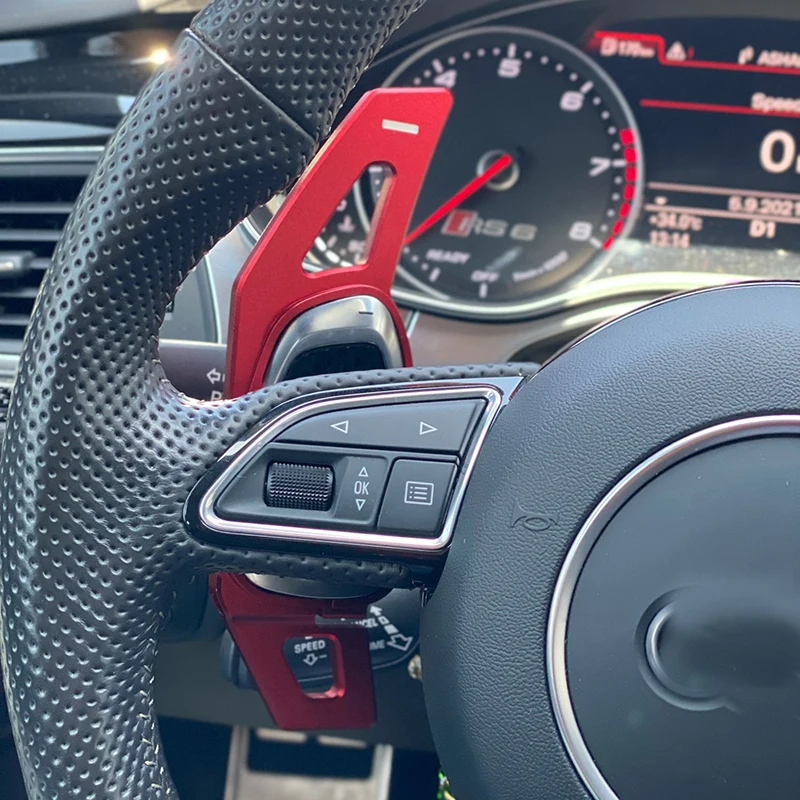 Car Steering Wheel Shift Paddle Extension For Audi A5 Coupe S3 Cabriolet S5 RS3 RS6 Avant RS7 Sportback SQ5 Quattro Sline