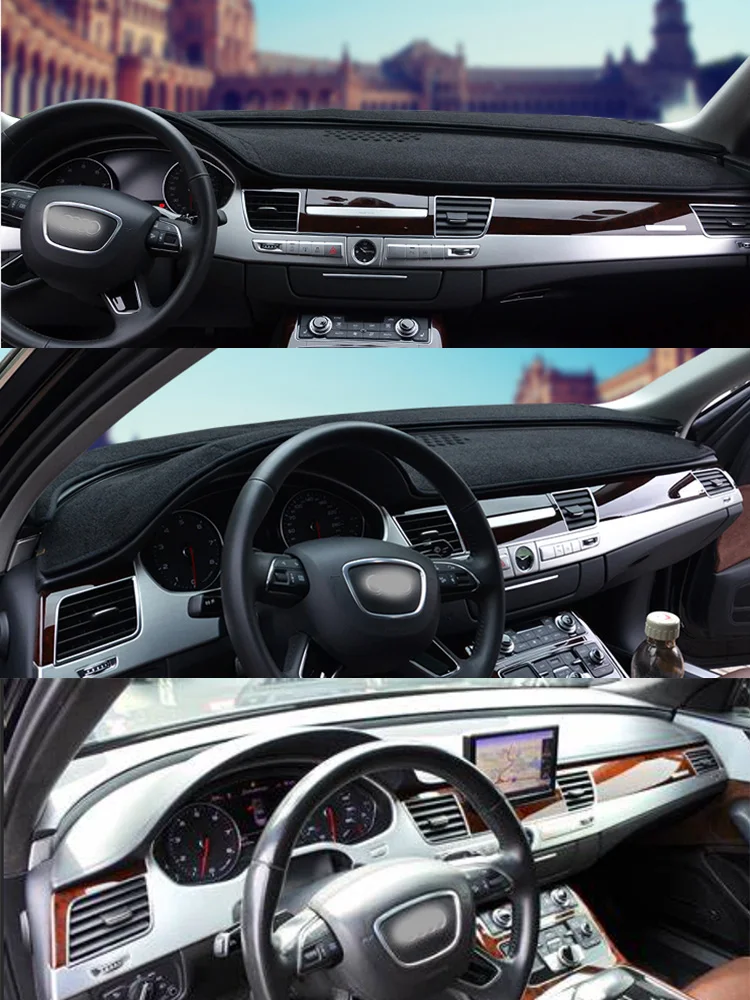 For Audi A8 S8 W12 D4 4H2 4H8 4HL 4HC 3.0 4.0 2011-17 Dashmat Dashboard Cover Instrument Panel Protective Pad Dash Mat Anti-Dirt