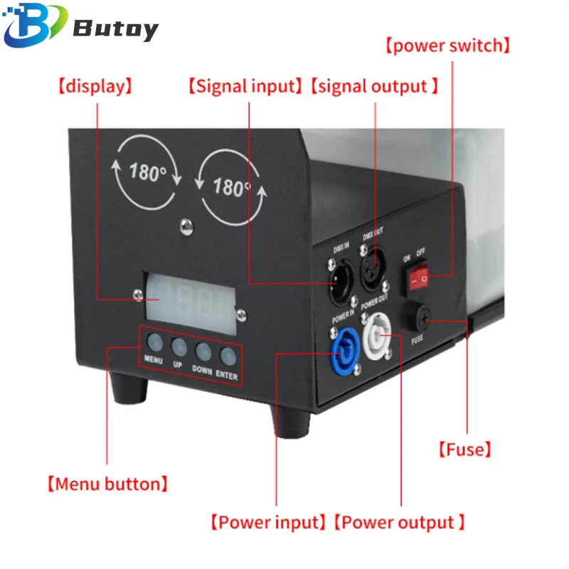 LED RGBW 4IN1 Bubble Machine Stage Bubble Machine DJ Bubble Good Performance Effects For Outdoor Wedding Bubble Blowing Machine