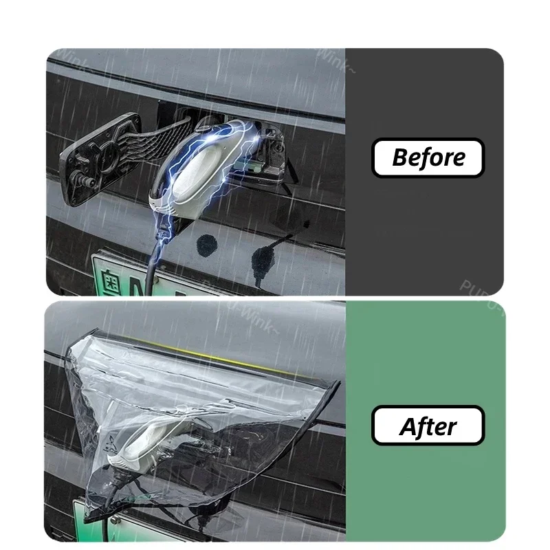 1Pc Car Charger Port Waterproof Cover for BYD Atto 3 Seal Dolphin Sealion 6 Yuan Plus Seal U Frigate 07 Tang EV Rain Protector
