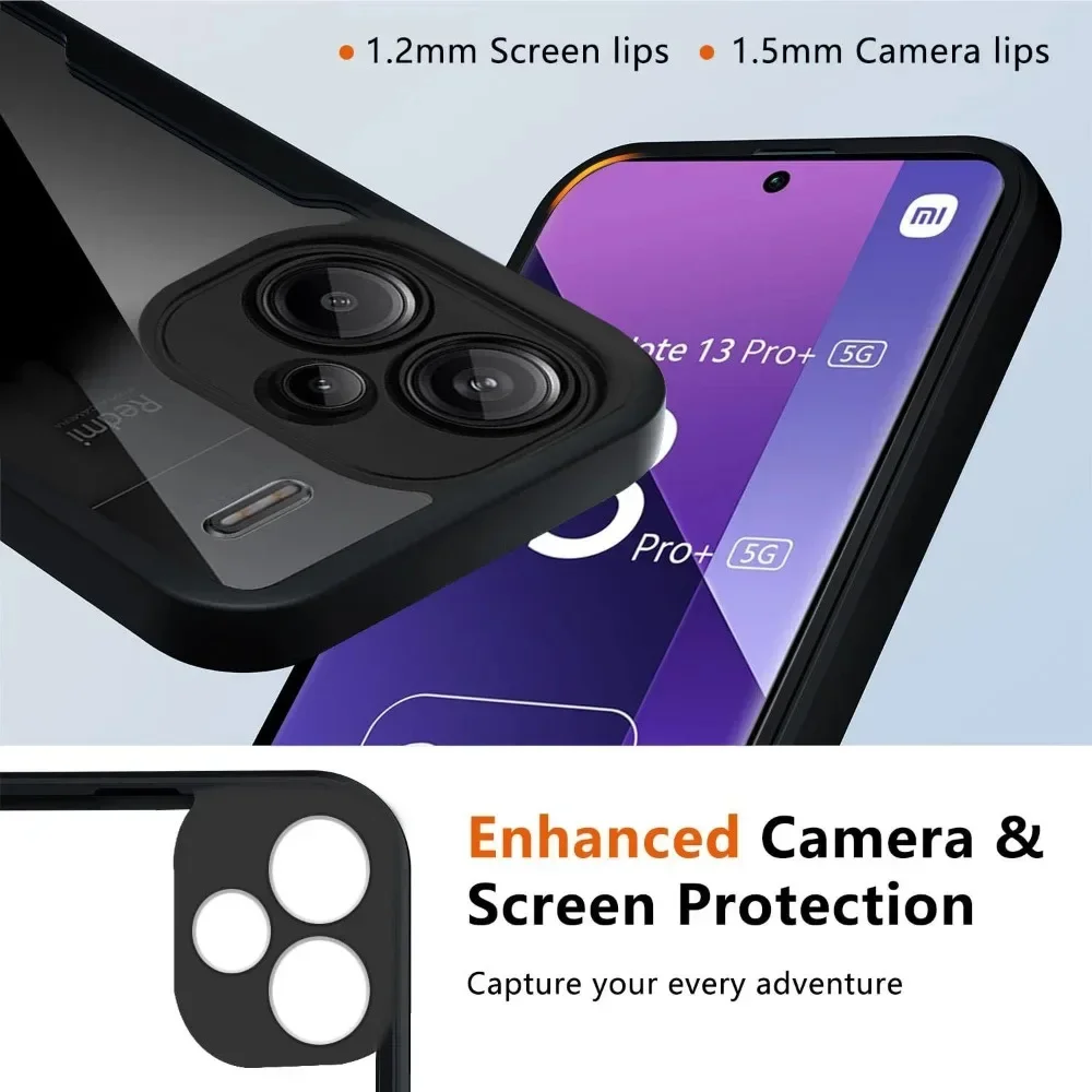 360 Full Body Screen Protector Case For Xiaomi Redmi Note 13 Pro Plus 5G 13 12 12s 11 10 Pro 10s 11s Redmi 10 10C 12 13C Cover