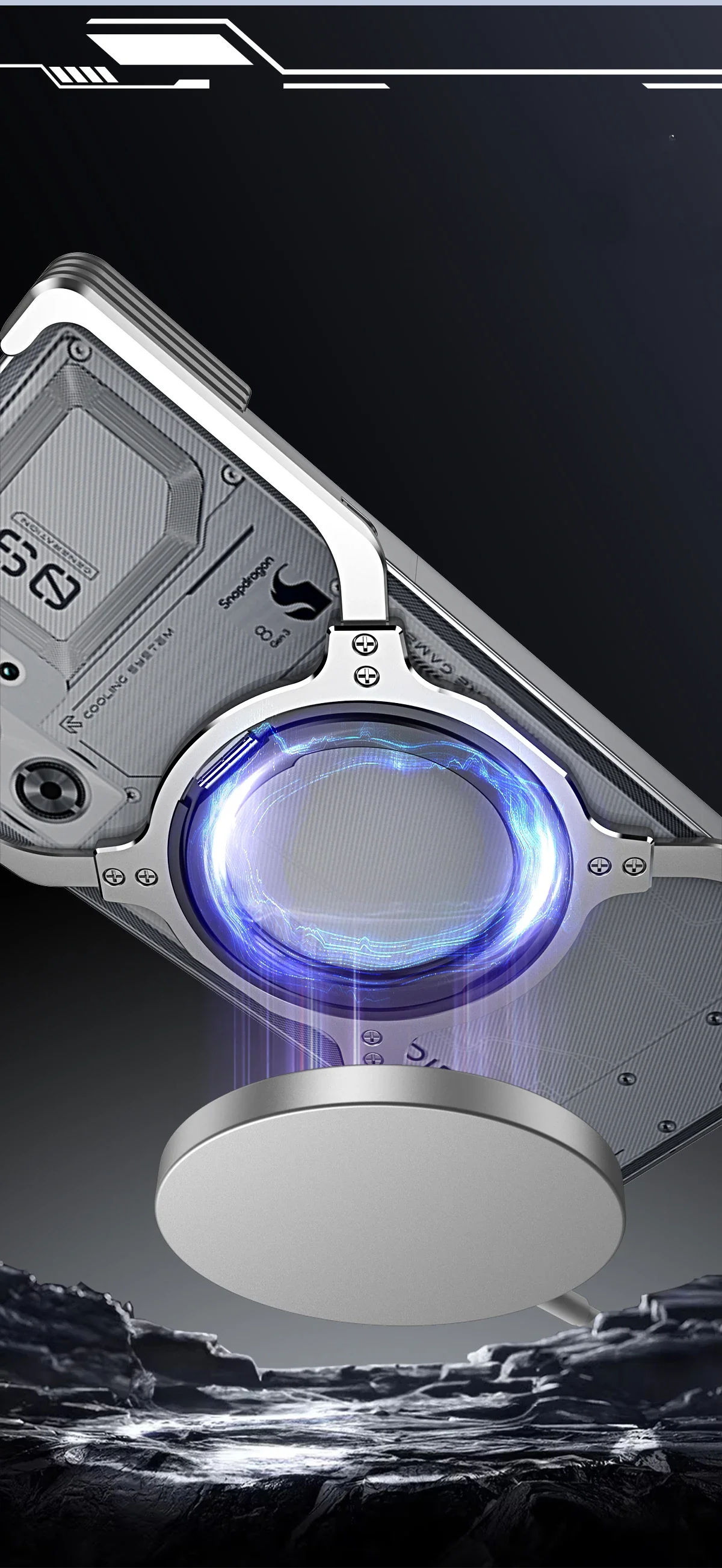 Rimless Magnetic Metal Case For ZTE Nubia Red Magic 10 9 Pro 11 plus 8 8S Aluminum Alloy Bumper rotate Ring Stand Charge Cover