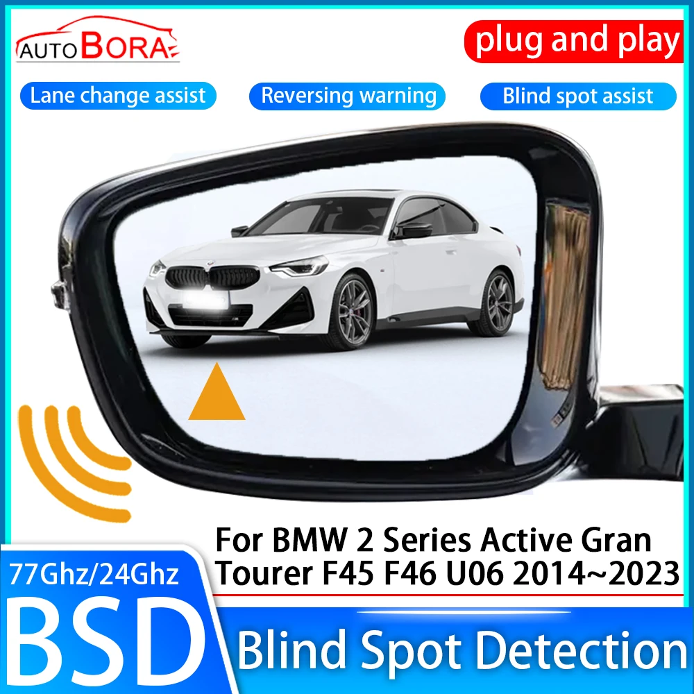 Car Blind Spot Detection System BSD Sensor Drive Rear Mirror Monitoring for BMW 2 Series Active Gran Tourer F45 F46 2014~2023