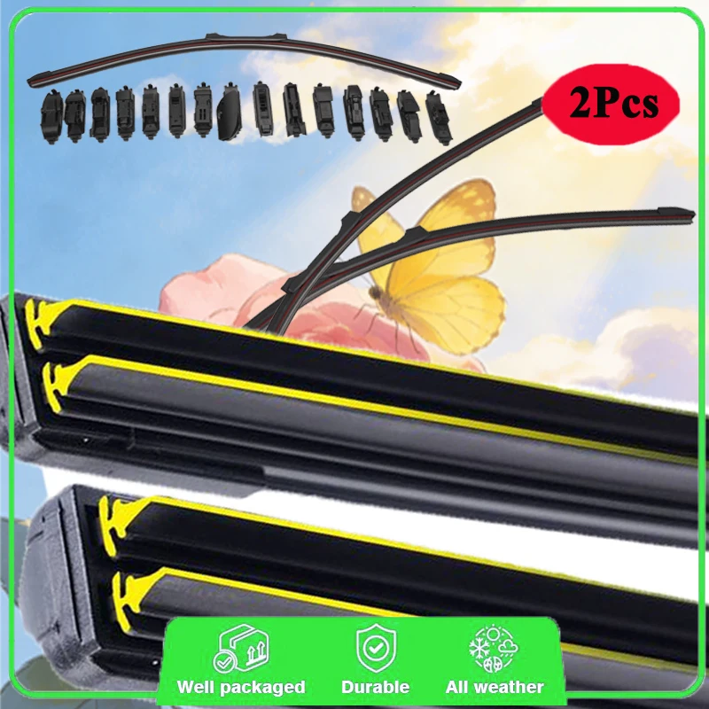 For JAC Shuailing Frison T6 T8 2015-2024 Car Windshield Wiper Blade Front Windscreen Brushes Washer Accessories Window Cleaning