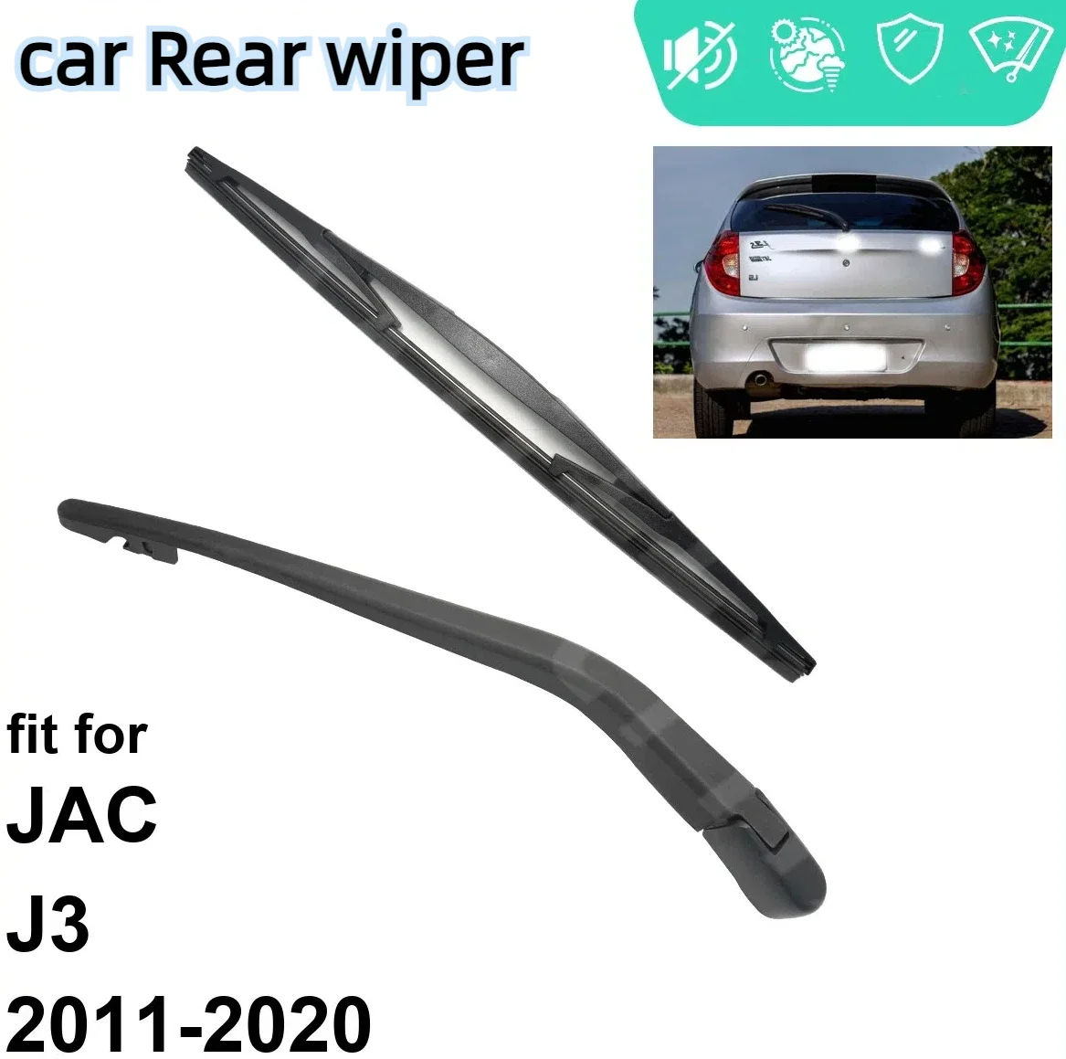 Car Rear Wiper Blade Arm Set 2PCS for JAC J3 2011-2020 Windscreen Tailgate  2011 2012 2013 2014 2015 2016 2017 2018 2019 2020