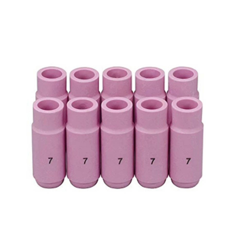 10pcs TIG Alumina Nozzles Ceramic Shield Cup 10N47#7 7/16