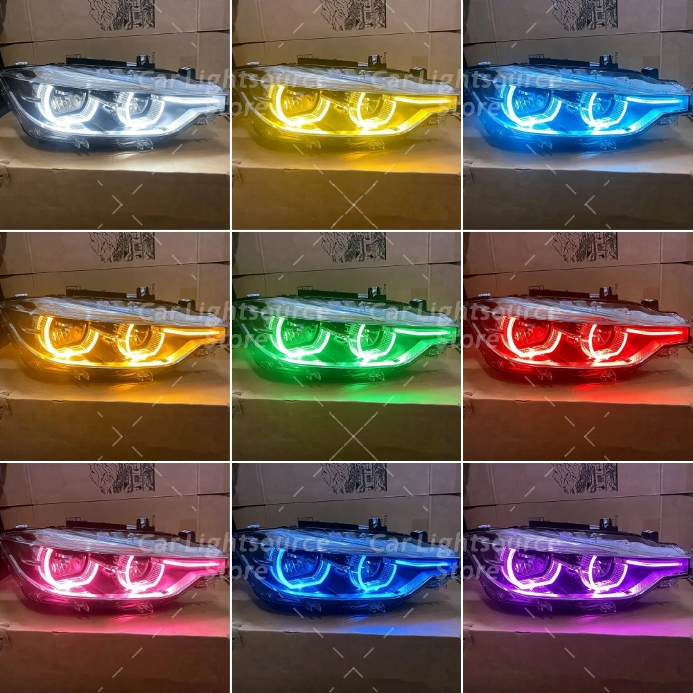 DRL Chips Angel Eyes LED Daytime Running Light Boards Yellow Blue Red For 2016-2018 BMW 3 Series F30 F31 LCI 320I 328I 330I 340I