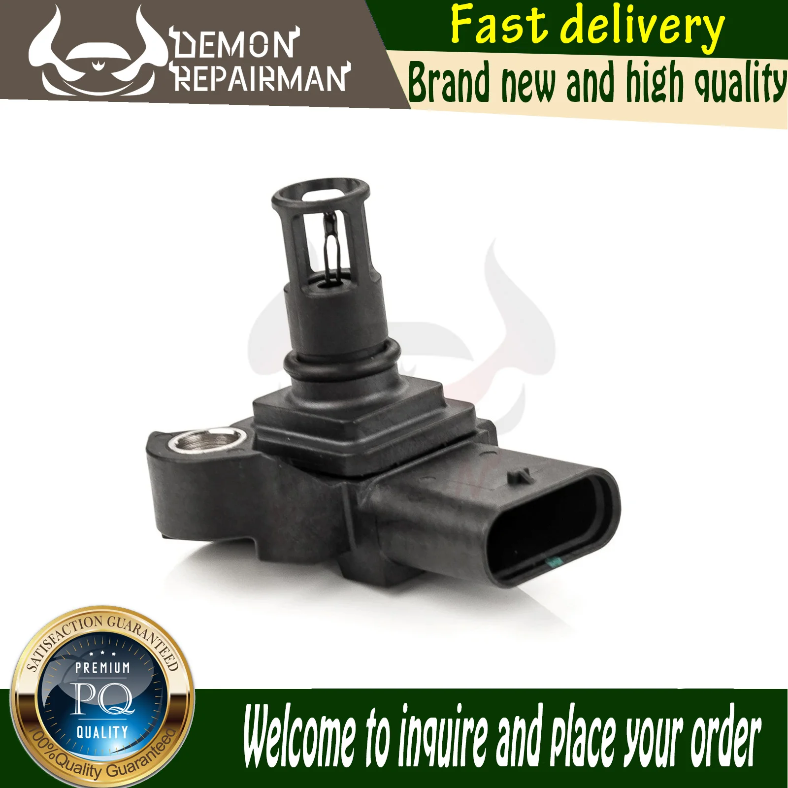 13628637900 Intake Air Manifold Differential Pressure Sensor Compatible with BMW 1 2 3 340i 740i 230i 330i 430i 13 62 8 637 900