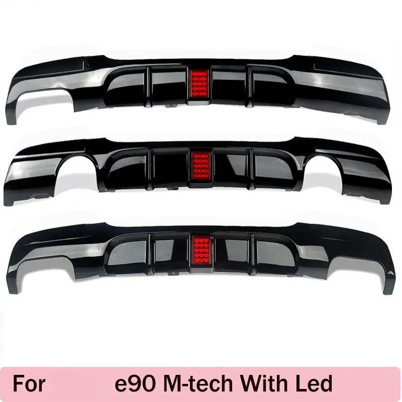 Rear Bumper Spoiler Lip    3 Series E90 318i 320i 328i 330i 335i 340i Diffuser with Brake Light 2005-2012