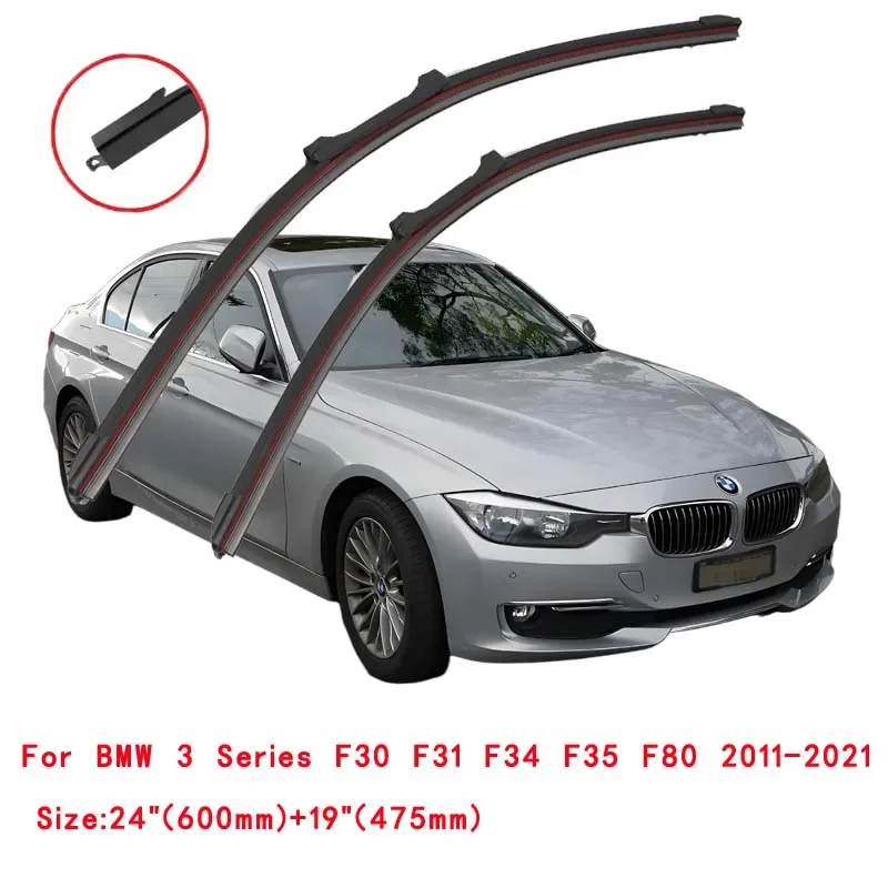 For BMW 3 Series F30 F31 F34 F35 F80 318I 320I 323I 325I 328I 330I 335I 340I 328D 335D 330E Double Rubber Car Wiper Blade Winter