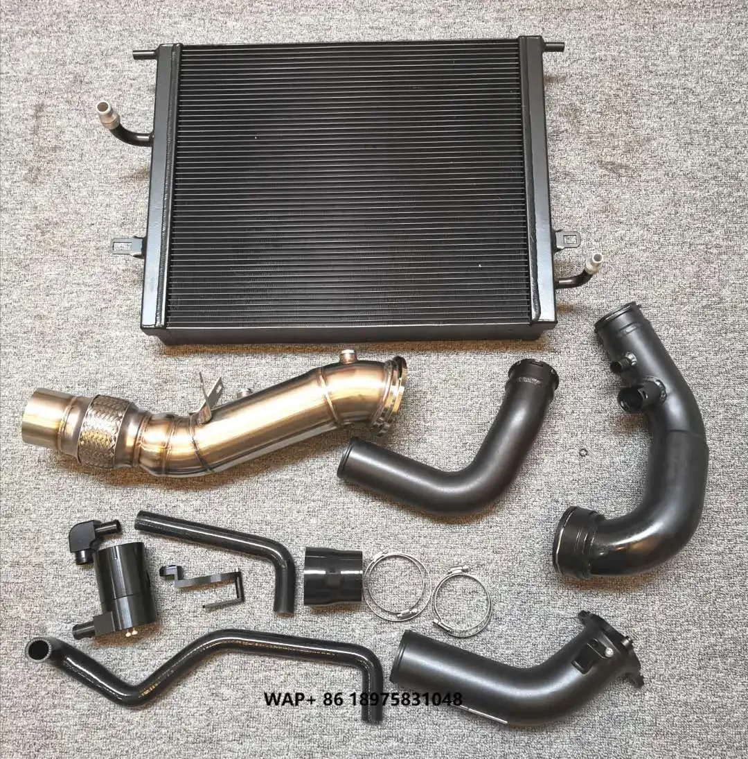 Performance Radiator+downpipe+oilcatchcan+chargepip for B48 B58 120i 125i M140i 220i 230i M240i 320i 330i 340i  430i 440i