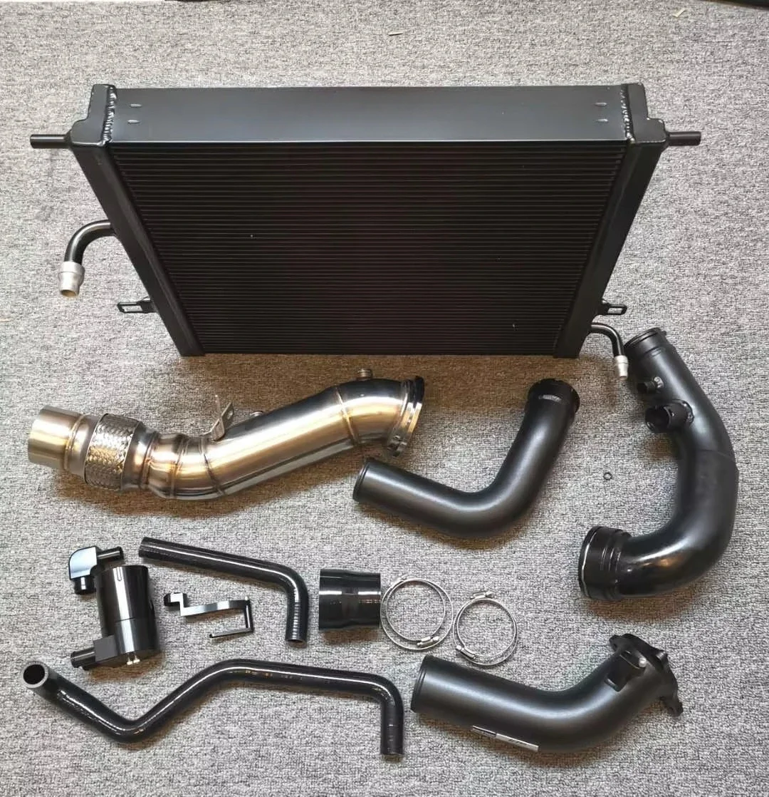 Performance Radiator+downpipe+oilcatchcan+chargepip for B48 B58 120i 125i M140i 220i 230i M240i 320i 330i 340i  430i 440i