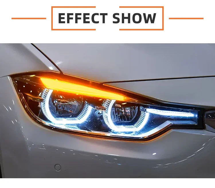 MJ High Quality LED Headlight for BMW 3 Series F30 F35 320i 330i 340i 2013-2018 Car Front Light Upgrade New Condition Lamp