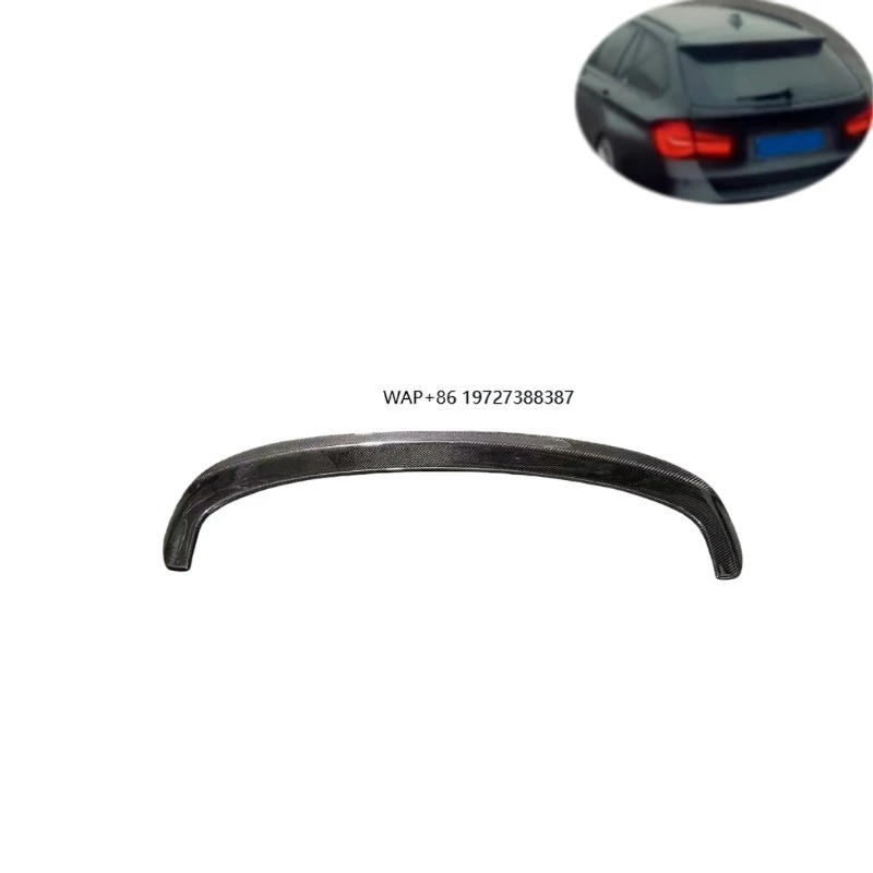 Car Carbon Fiber Rear Spoiler for 3series Touring F31 316i 318i 320i 325i 328i 330i 335i 340i  Wagon Style Rear Wing Spoiler
