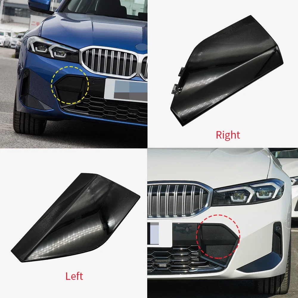 For BMW G20 G21 3 Series 2022-2024 M Sport Front Bumper Tow Hook Cover 51118085456 Black OE Replacement 320i 325i 330i 340i