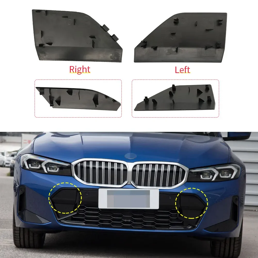 For BMW G20 G21 3 Series 2022-2024 M Sport Front Bumper Tow Hook Cover 51118085456 Black OE Replacement 320i 325i 330i 340i