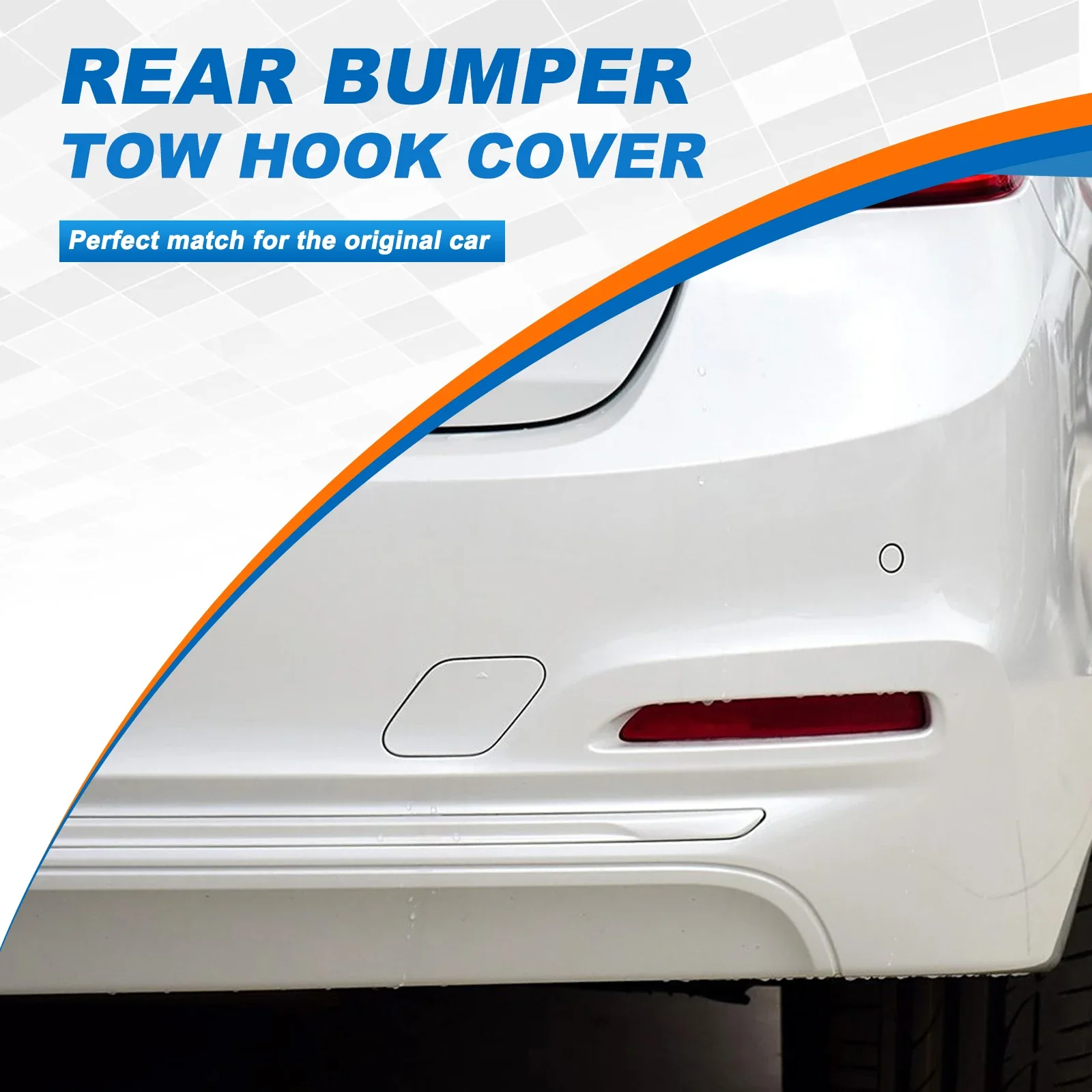 Rear Bumper Tow Hook Cover Cap Eye For BMW 3 Series F30 LCI Base Sedan Fit 320i 325d 330e 330i 340i 2016 2017 2018 51127384417