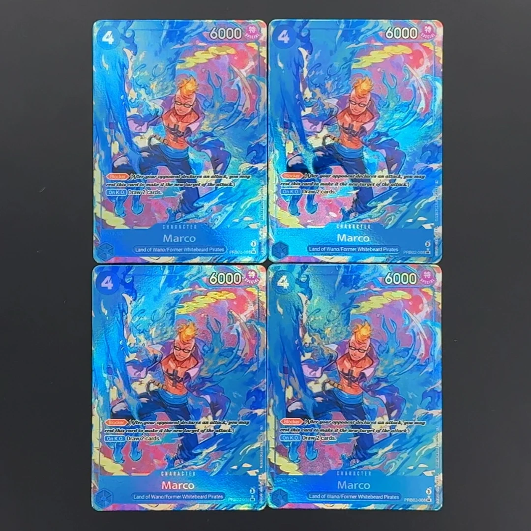 One Piece TCG OPCG English Marco Character Card PRB02-008 Textured Foil Card Anime Collectible Cards