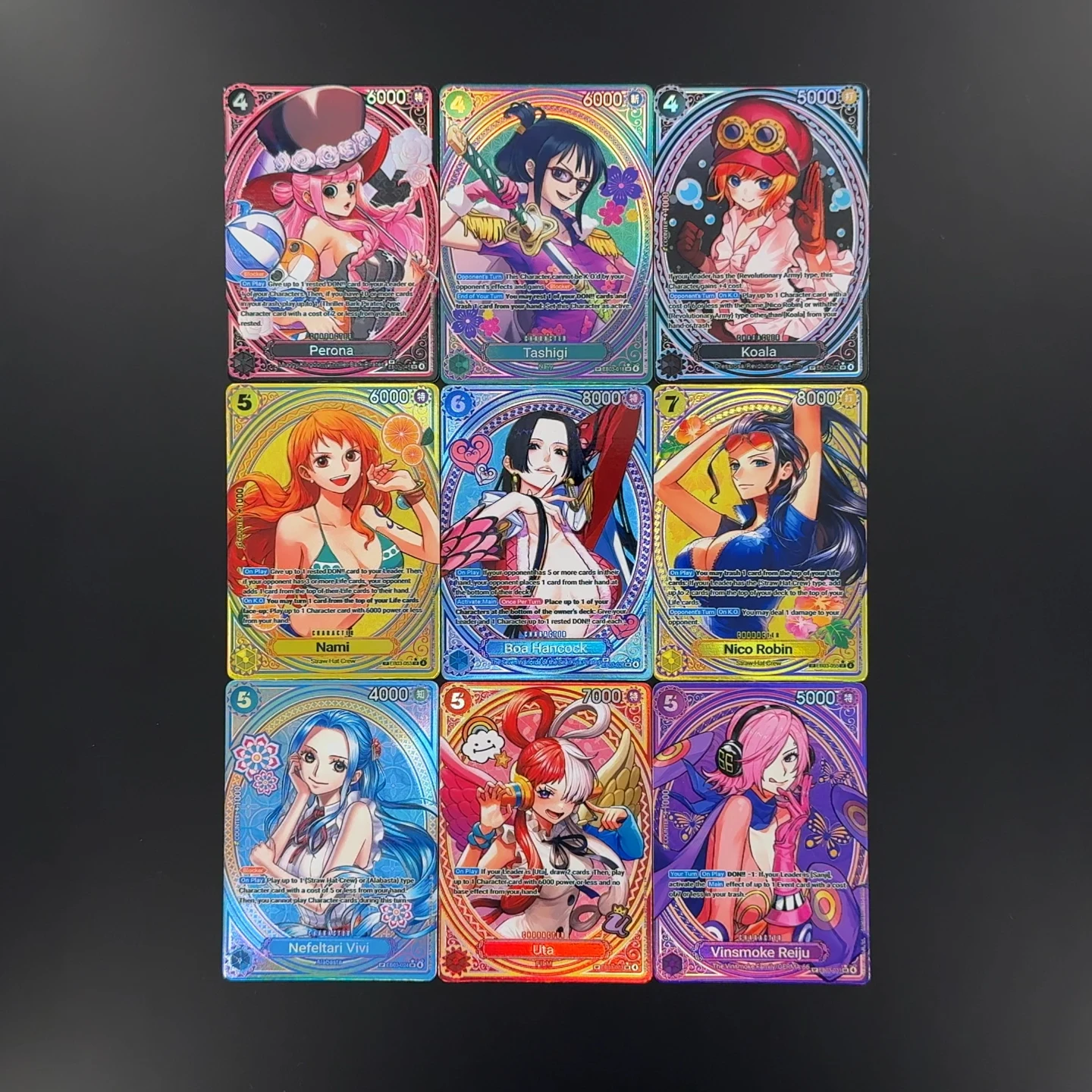 One Piece TCG OPCG English EB03 SP Card Boa Robin Nami Uta Vivi Reiju Perona Koala Tashigi EB03 Heroins Set Textured Foil Card