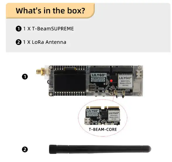 Meshtastic T-BeamSUPREME ESP32-S3 Development Board LoRa Module 433MHz 868MHz 915MHz GPS L76K WiFi BT OLED