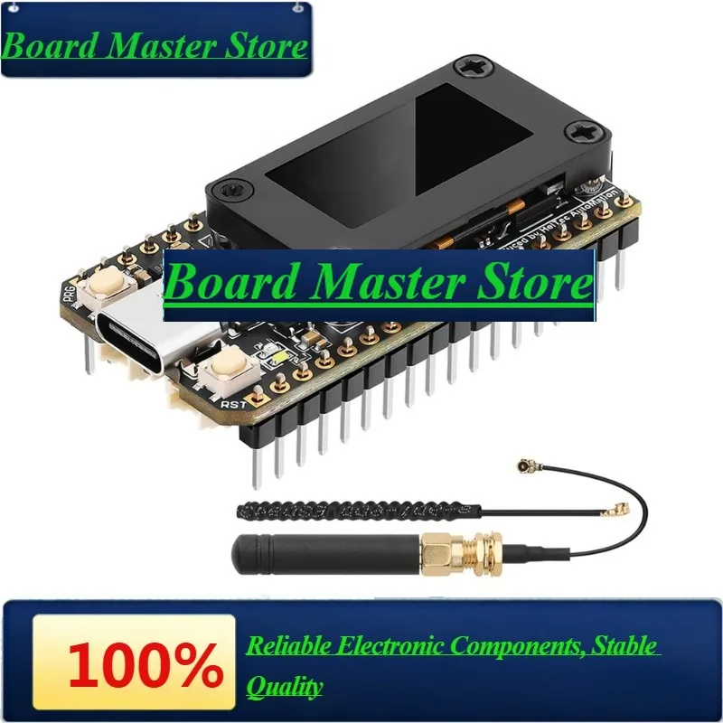 BaMasHeltec LoRa 32 V4 Meshtastic GPS ESP32 SX1262 0.96inch OLED Solar Powered Dev-Board Mesh Network WiFi LoRa BLE With Case