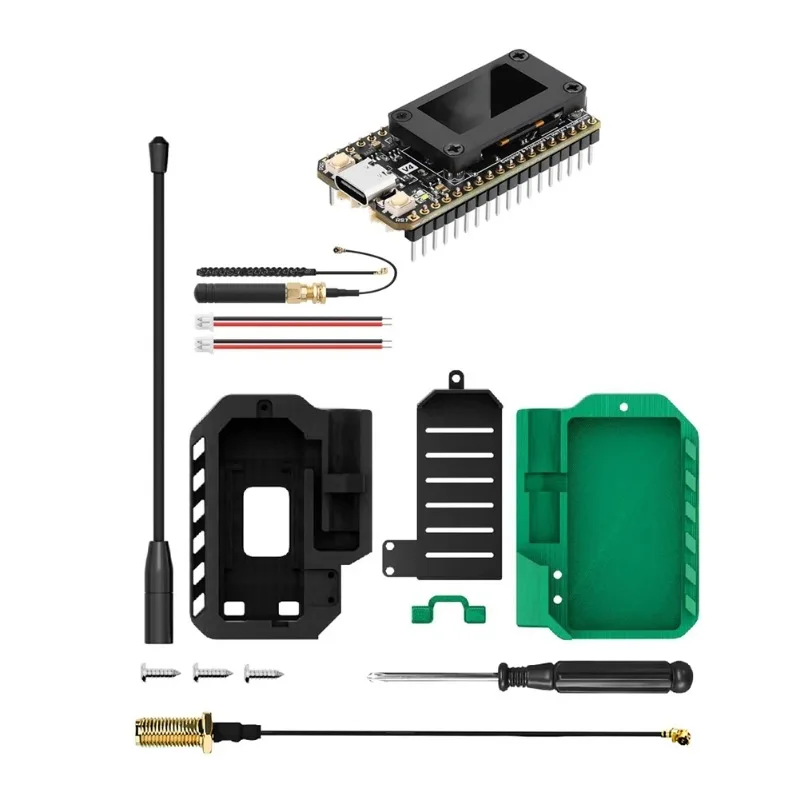 BaMasHeltec LoRa 32 V4 Meshtastic GPS ESP32 SX1262 0.96inch OLED Solar Powered Dev-Board Mesh Network WiFi LoRa BLE With Case