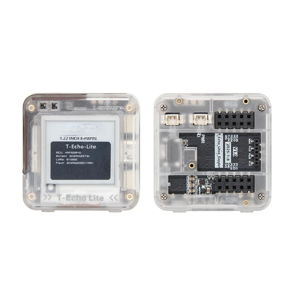 LILYGO T-Echo Lite NRF52840 LoRa E-Paper Display Module Ultra-Low Power Meshtastic-Compatible GPS Communication Networking
