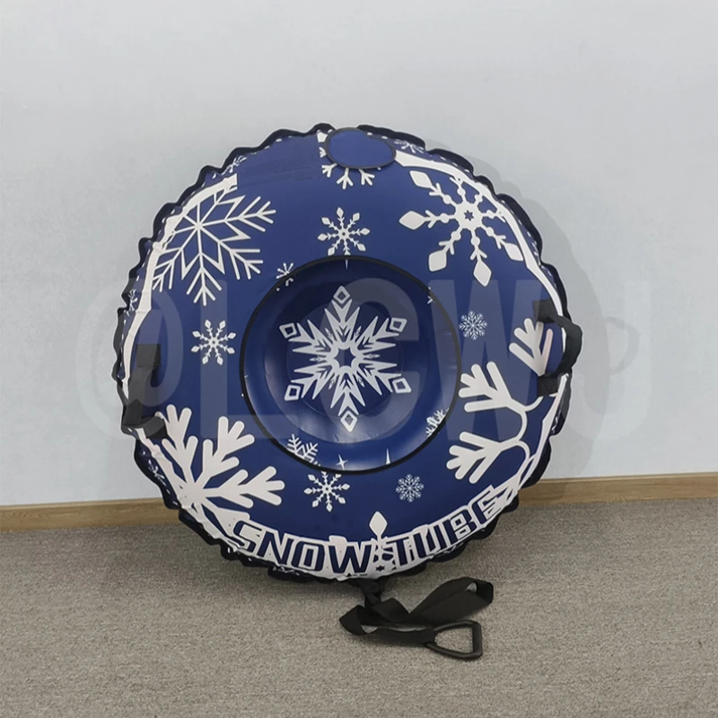 Inflatable Snow Tube Sled with Handles for Kids & Adults, Safe Snow Sliding Toy for Winter Outdoor Fun