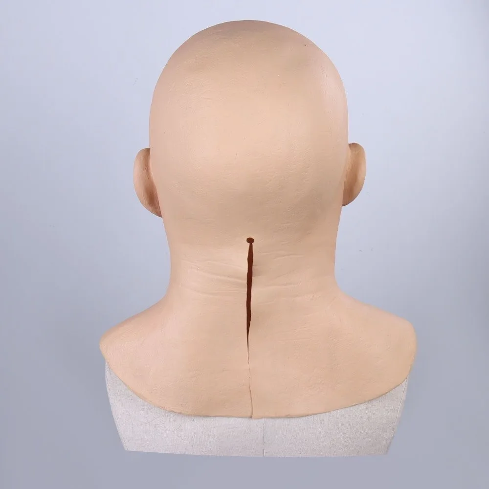 Realistic Latex Mask for Cosplay, Old Man Mask, Halloween Party Costume Accessories, Full Head