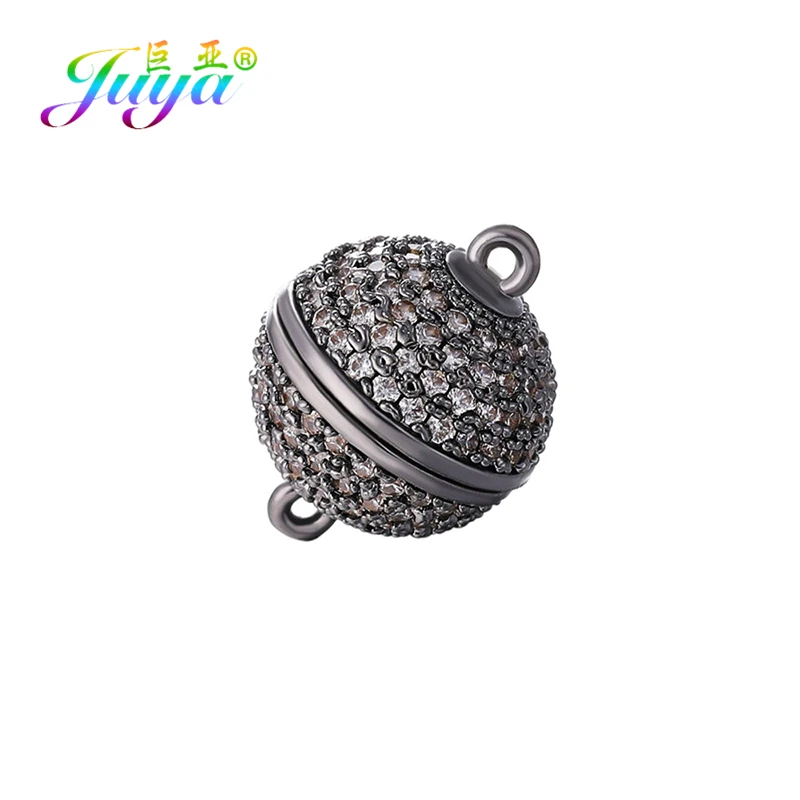 Juya Handmade Beads Jewelry Findings 4 Size Strong Magnetic Clasps & Hooks For Women Crystals Pearls Bracelets Necklaces Making