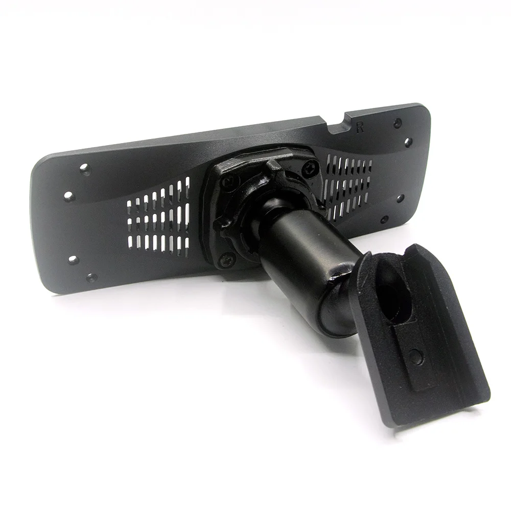 ANSHILONG Car Interior Mirror Bracket + Back Plate Panel 11.8 X 4.1 CM Screw Spacing for Car DVR AZdome PG17pro/PG17max