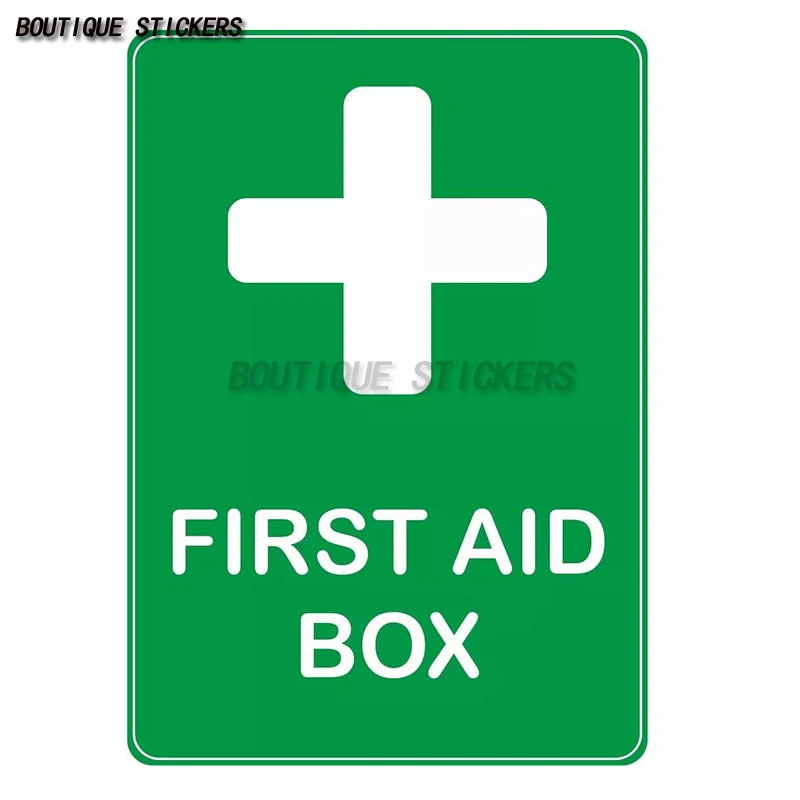 AED automatic external defibrillator safety sign, emergency first aid kit, emergency door, self-adhesive waterproof PVC sticker