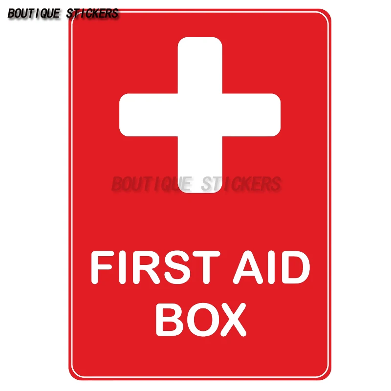 AED automatic external defibrillator safety sign, emergency first aid kit, emergency door, self-adhesive waterproof PVC sticker