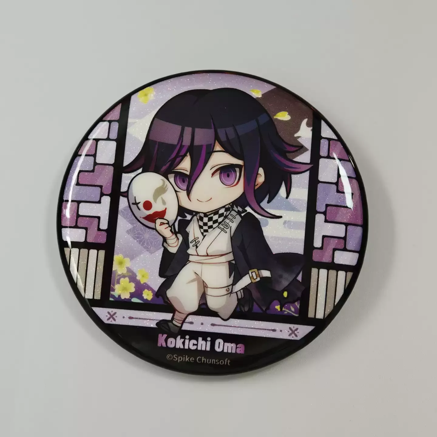 Anime Danganronpa Kaede Akamatsu Saihara Shuichi Cosplay Genuine Tinplate Badge Brooch Cartoon Safety Pin Backpack Decoration