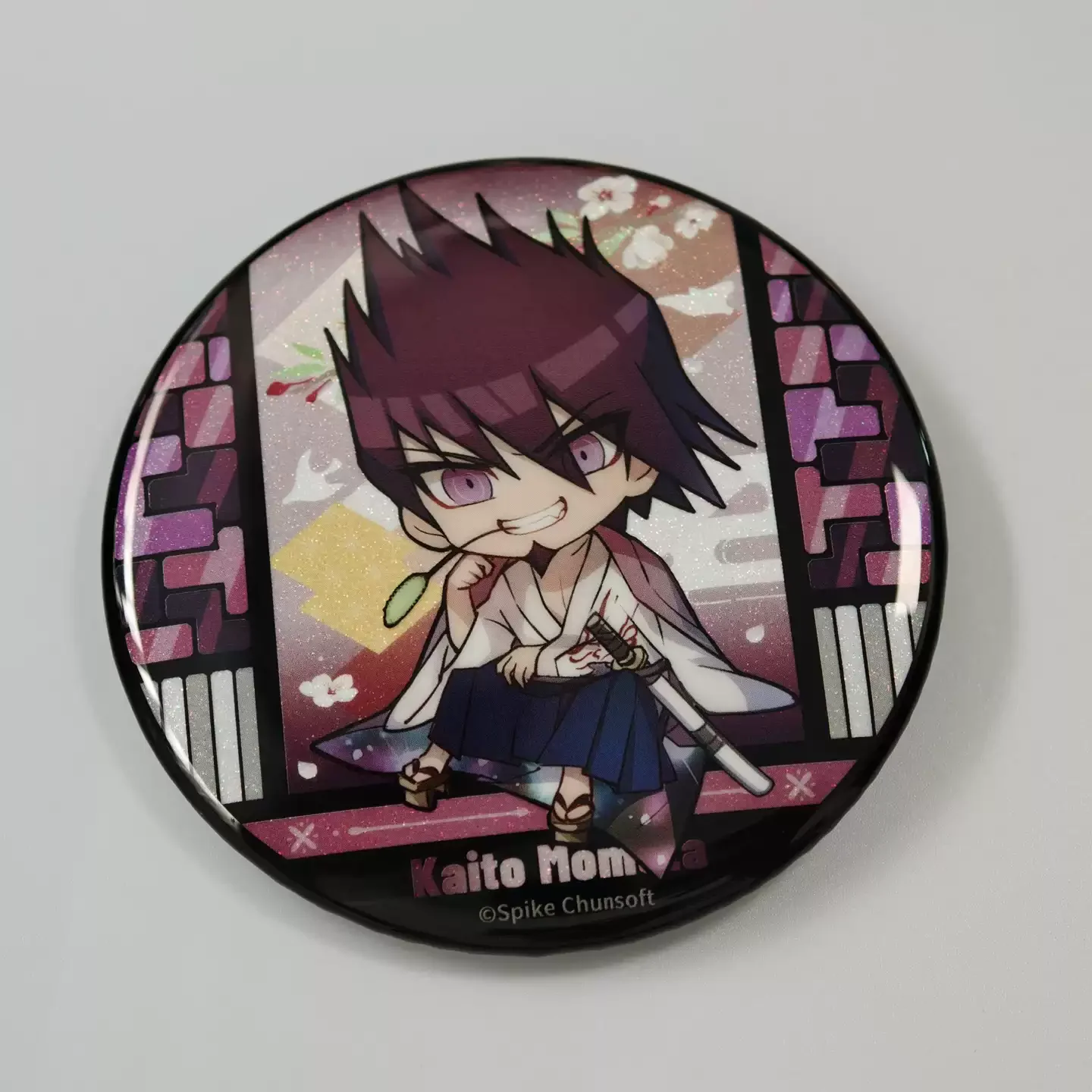 Anime Danganronpa Kaede Akamatsu Saihara Shuichi Cosplay Genuine Tinplate Badge Brooch Cartoon Safety Pin Backpack Decoration