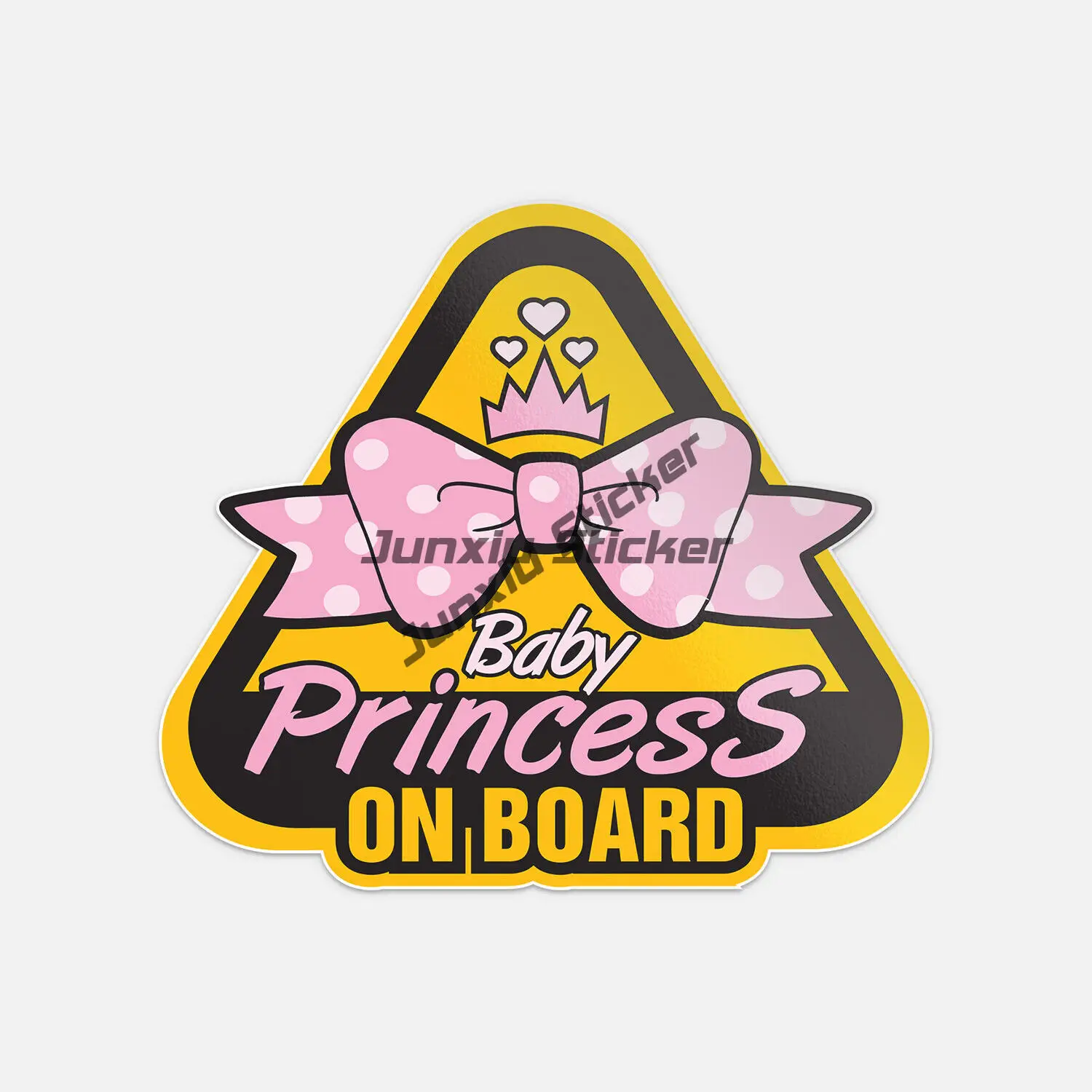 Baby on Board Cartoon Vinyl Sticker Cool Car Decal for Truck Off Road Vehicle Window Bumper Scratch Resistant Safety Accessories