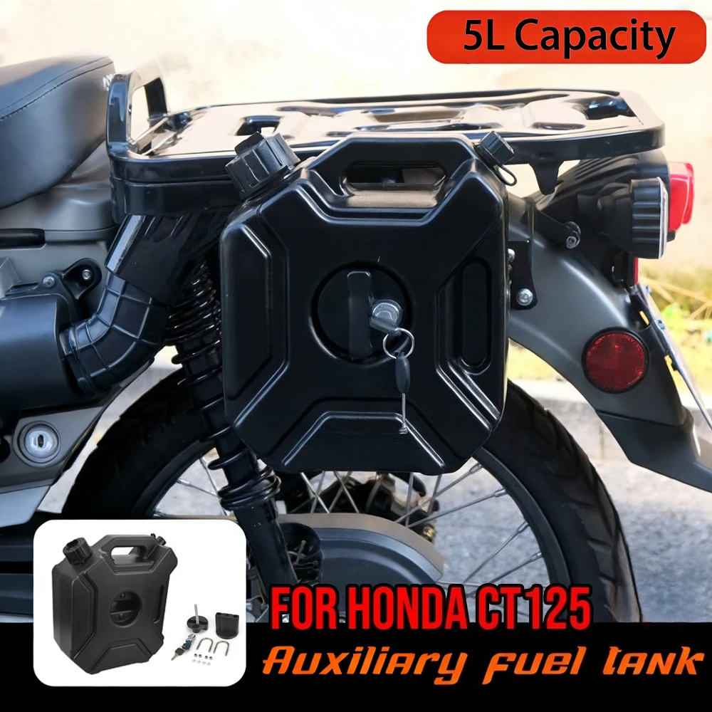 New 5L Auxiliary Fuel Tank For Honda CT125 Trail 125 Hunter Cub JA65 JA55 2020-2026 Motorcycle Accessories Parts
