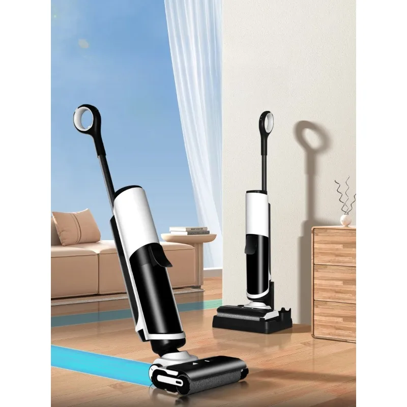 Washing machine suction and towing integrated robot household mopping vacuum sweeping three-in-one wireless mop intelligent