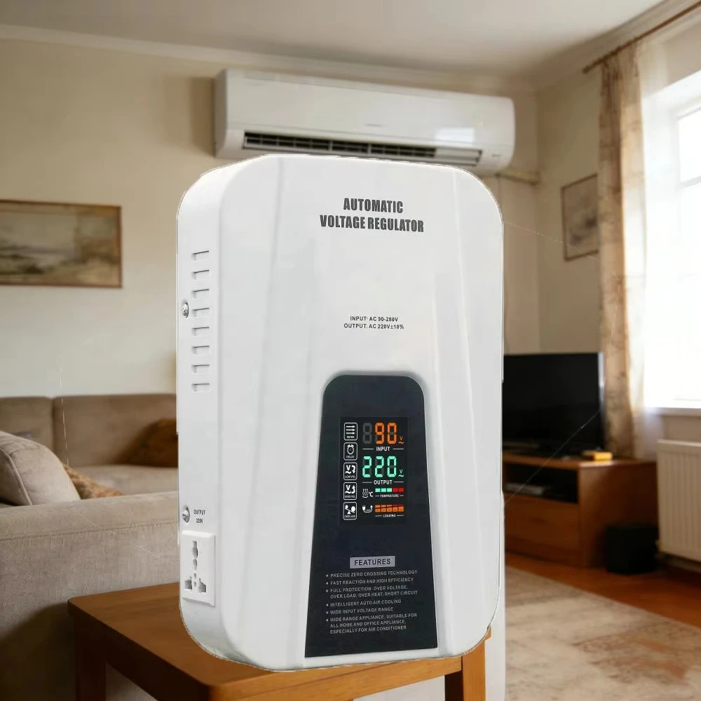Single Phase 220V AC Home Use Electrical Stabilizer 10kva Automatic Voltage Regulator Copper AVR