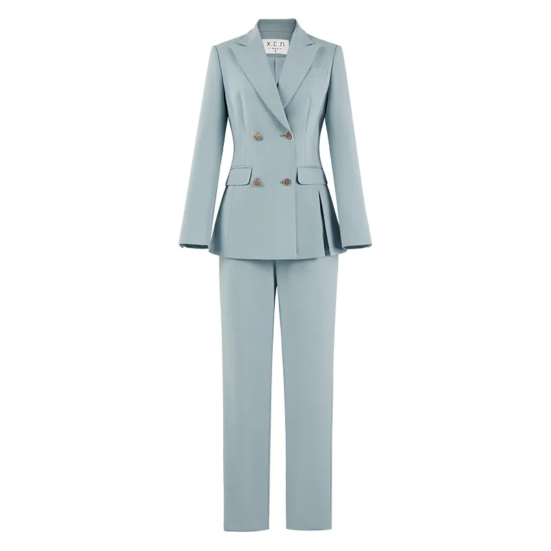 Allingentle Women's Suit 2 Piece Set Business Suit Elegant Pantsuit Set for Party Office Work Outfits Customize