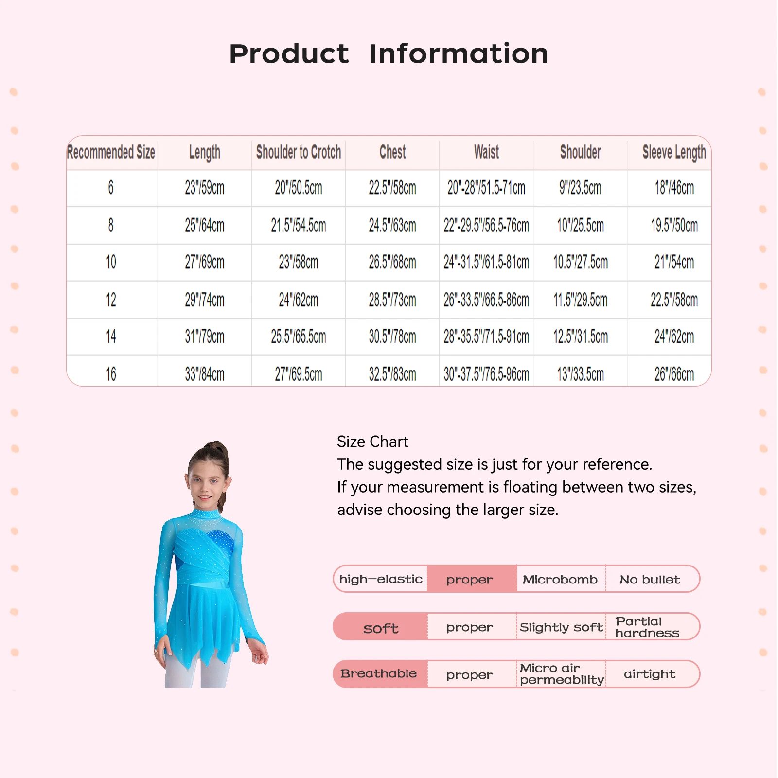 Kids Girls Ballet Dance Dress Figure Skating Gymnastics Skirted Leotard Long Sleeves Ruched Mesh Tutu Dance Performance Costume
