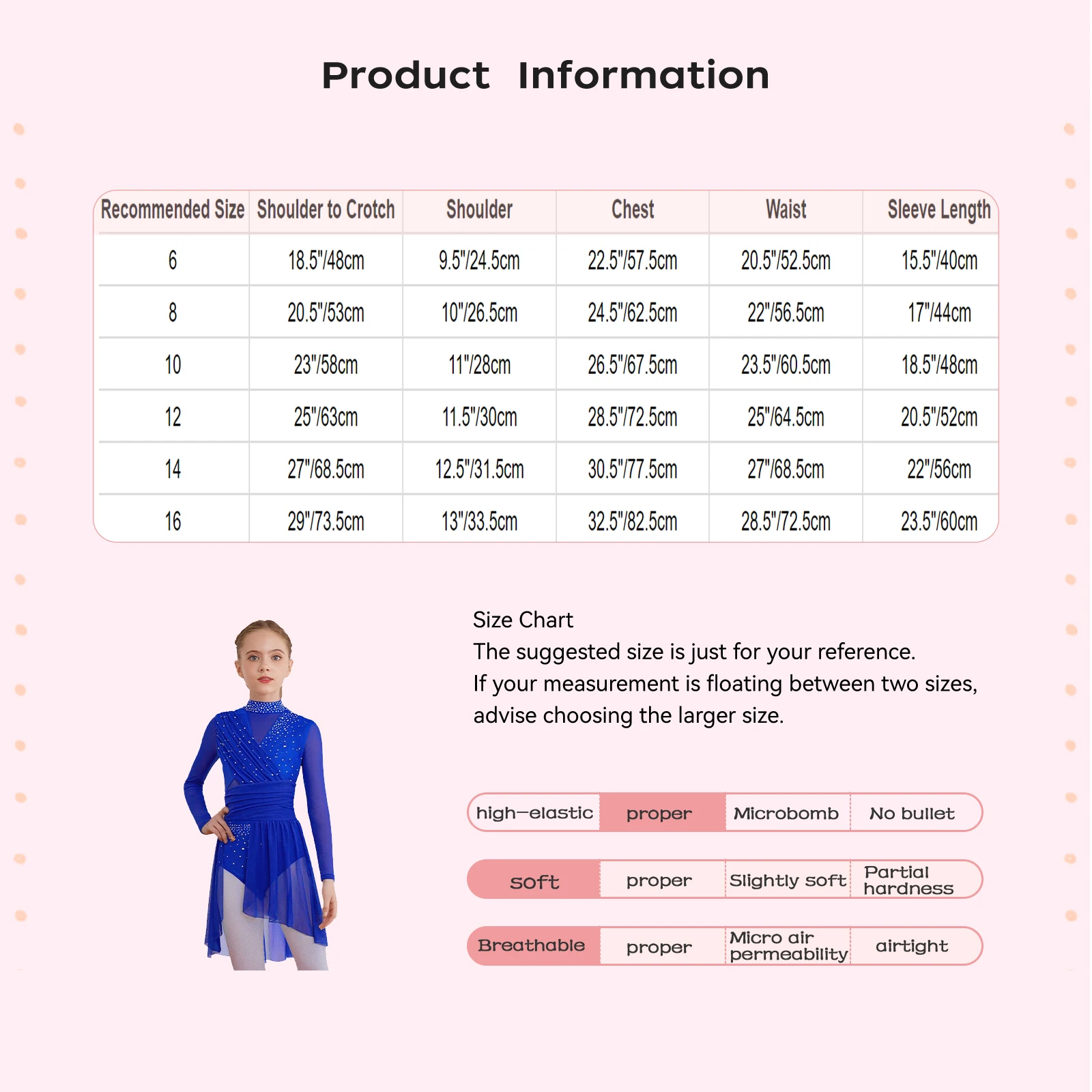 Kids Girls Ballet Dance Dress Figure Skating Gymnastics Skirted Leotard Long Sleeves Ruched Mesh Tutu Dance Performance Costume