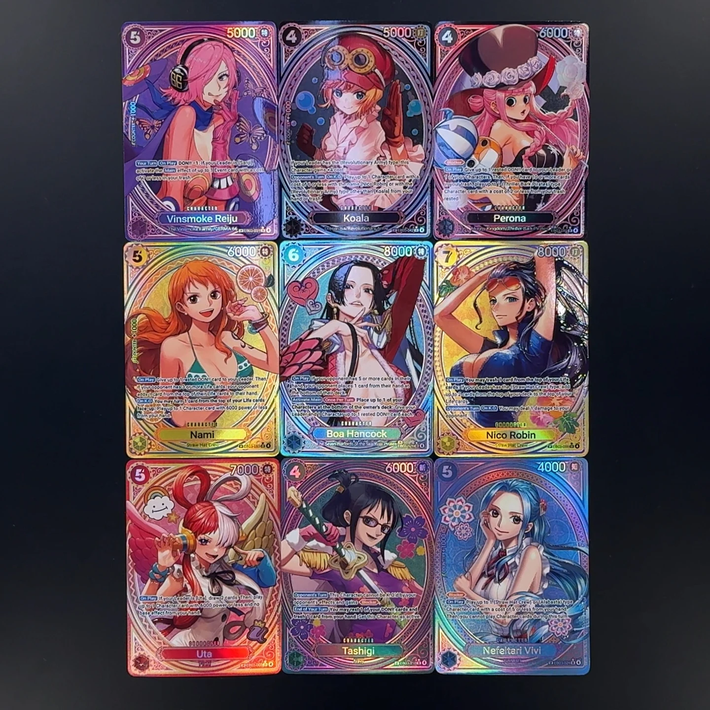 One Piece TCG OPCG 3D Textured Card EB03 Heroins Boa Robin Nami Vivi Perona Reiju Uta Tashigi Koala Anime Collectible Cards