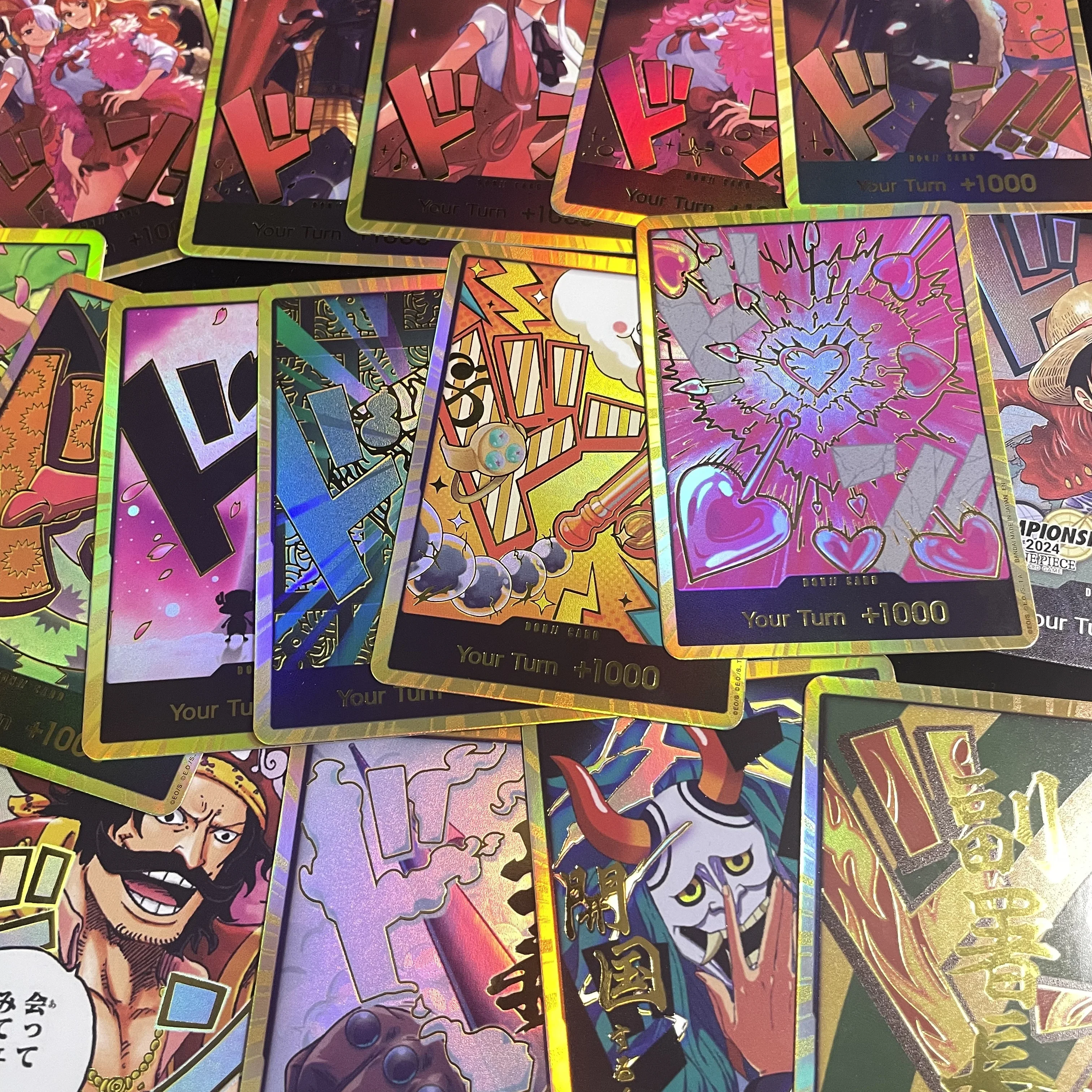 Gold Foil DON!! Cards PRB02 The Best Vol-2 One Piece OPCG EN Single Shanks Gear5 Luffy Blackbeard Collectible Trading DIY Cards