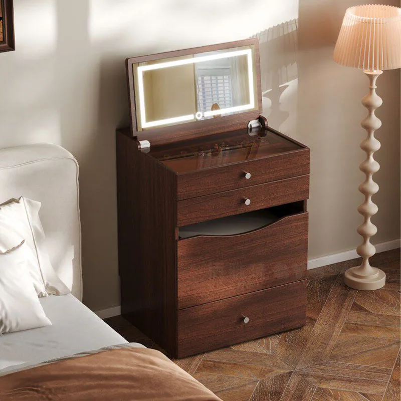 Wooden Transparent Vanity Table Vintage Room Decor Professional Makeup Dressing Table Beauty Mesa De Maquillaje Home Design