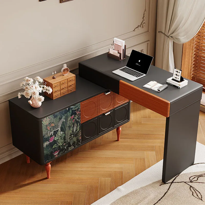 Big Size Wooden Vanity Table Makeup Bedroom Vintage Professional Dressing Table Nordic Comoda Pra Quarto Lounge Suite Furniture