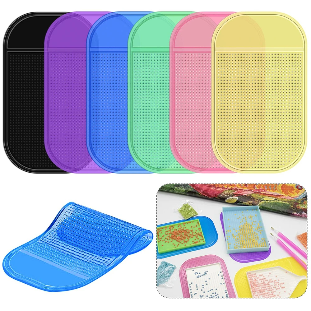 Anti-slip Tools Sticky Mat For Diamond Painting Sticky Gel Pad Non-slip Diamond Art Painting Pen Accessories Drill Pen Muti Tips