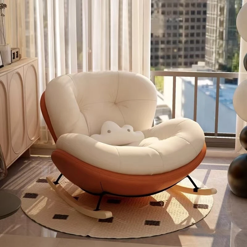 Pads Design Chairs Living Room Modern Footrest Single Back Support Chairs Comfy Rocking Muebles Para El Hogar Home Accessories