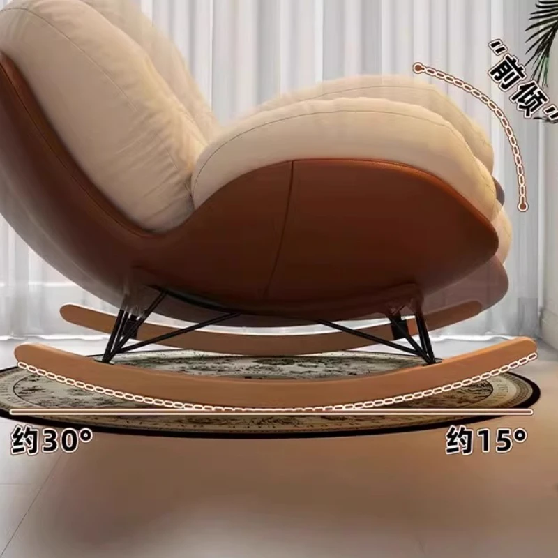 Pads Design Chairs Living Room Modern Footrest Single Back Support Chairs Comfy Rocking Muebles Para El Hogar Home Accessories